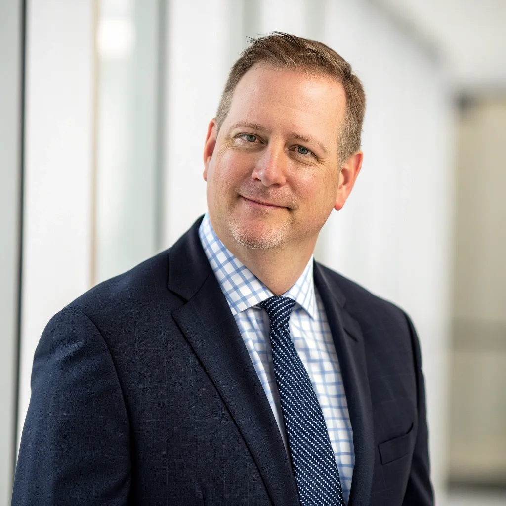 Mark's corporate headshot taken by Aerlantor Photography Studio, exuding professionalism